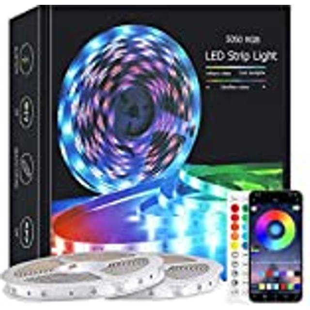 Led Strip Light 20m, Led Lights with Music Sync, RGB Smart Led Strip Lights with Remote and APP Control, Led Lights for Bedroom, Led Light Strips for