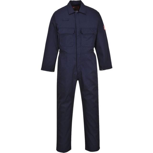 (55T, Navy) Portwest Unisex Adult Bizweld Fire Resistant Overalls