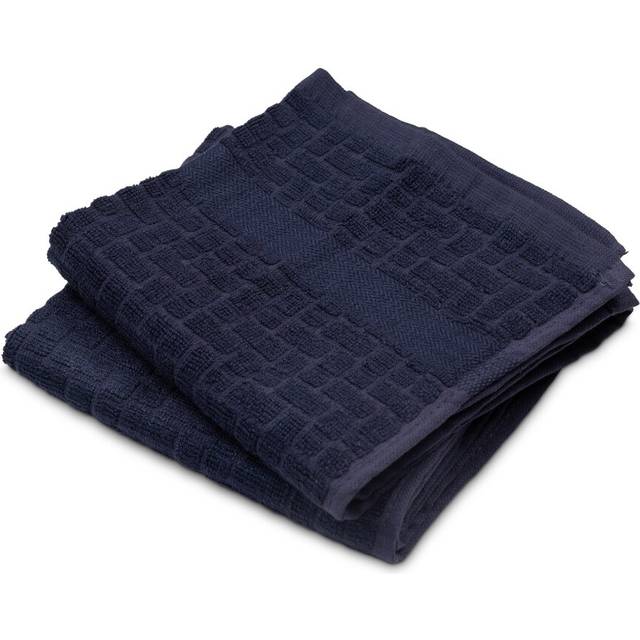 Cuisinart Professional Sculpted Tea Towel in Blue Bamboo - 40 x 70cm - Pack of 2
