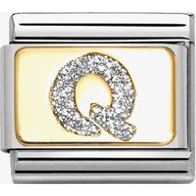 Nomination Classic Gold and Enamel Glitter Letter Q Letters &amp; Numb