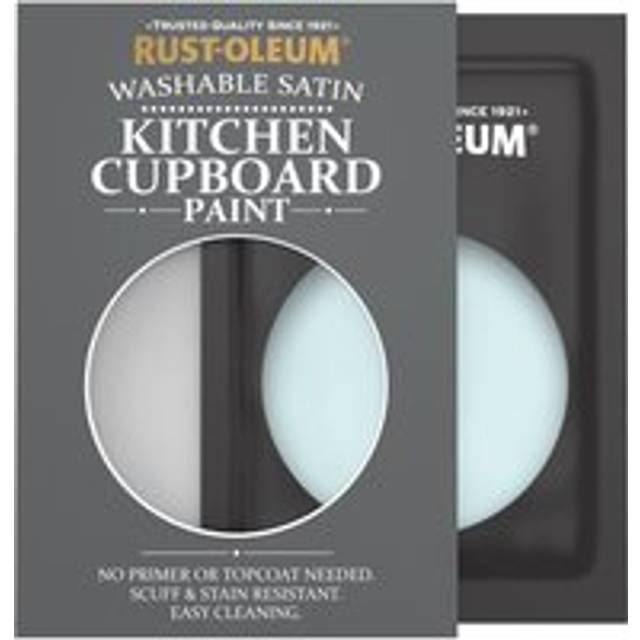 Rust-Oleum Kitchen Cupboard Satin Finish Tester Sachet - Duck Egg 10ml - Duck Egg - Blue