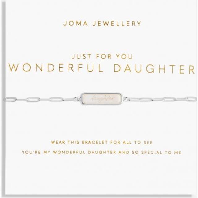Just For You Wonderful Daughter Silver 18cm + 3cm Bracelet 6357