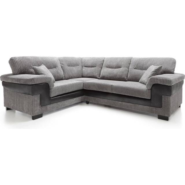 Samson Corner Sofa in Grey Left Facing - One Size