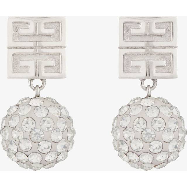 Givenchy Silver 4G Crystals Earrings - 040 Silvery - UNI