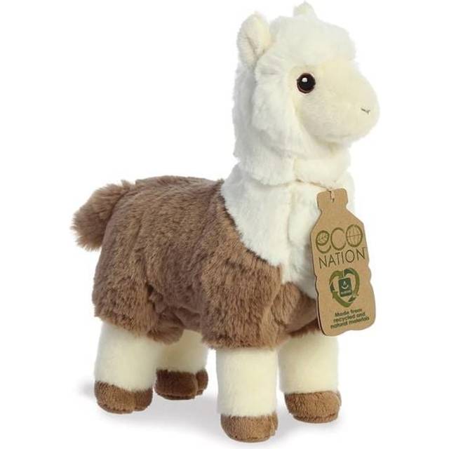 AURORA, 35039, Eco Nation Alpaca Two-Tone, 11In, Soft Toy, Brown & White