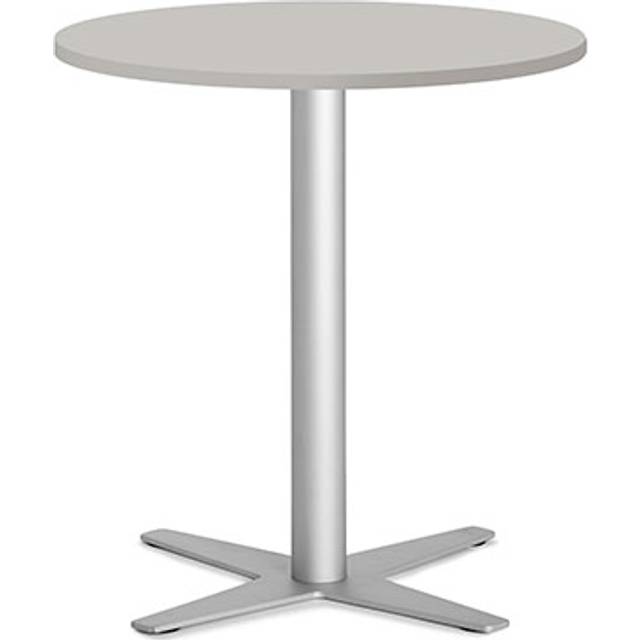Bord Amy Ø650 H752 mm, Lys grå laminat Alugråt understel