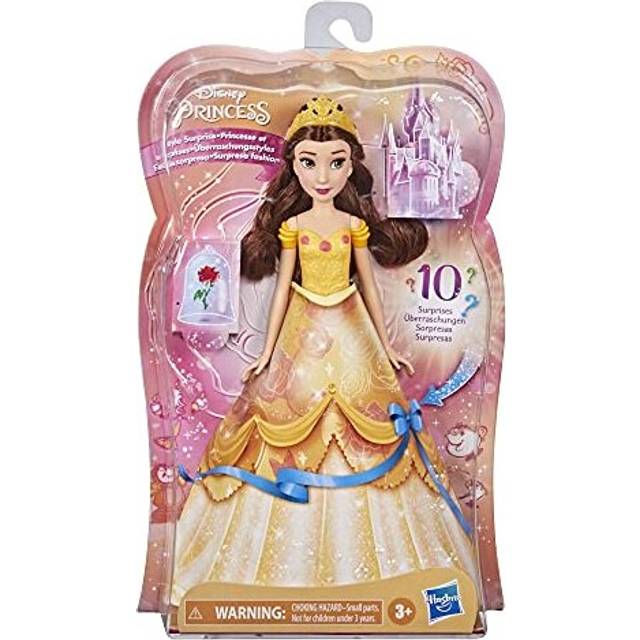 Style Surprise Belle Fashion Doll with 10 Fashions and Accessories, Hidden Surprises Toy for Girls 3 Years Old and Up