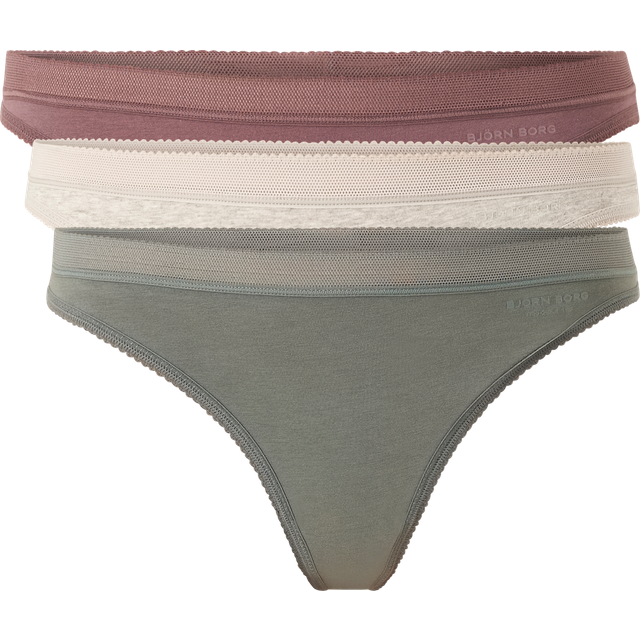 Björn Borg - Stringtrosor Core Thong 3-pack - Flerfärgad
