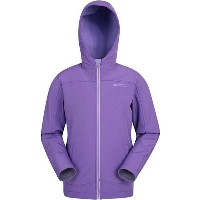 (3-4 Years, Purple) Mountain Warehouse Childrens/Kids Exodus Water Resistant Soft Shell Jacket