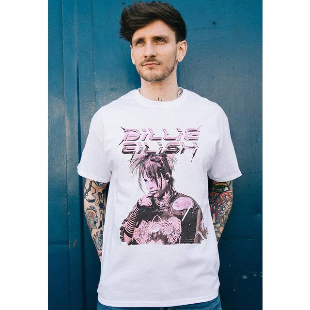 Billie eilish - tshirt - unisex - large - short sleeves - n500z