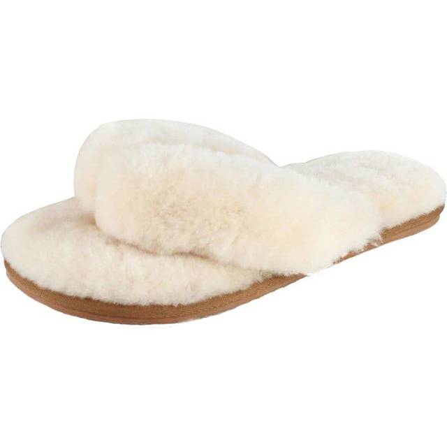 (4 UK, Apricot) Eastern Counties Leather Womens/Ladies Sheepskin Flip Flops