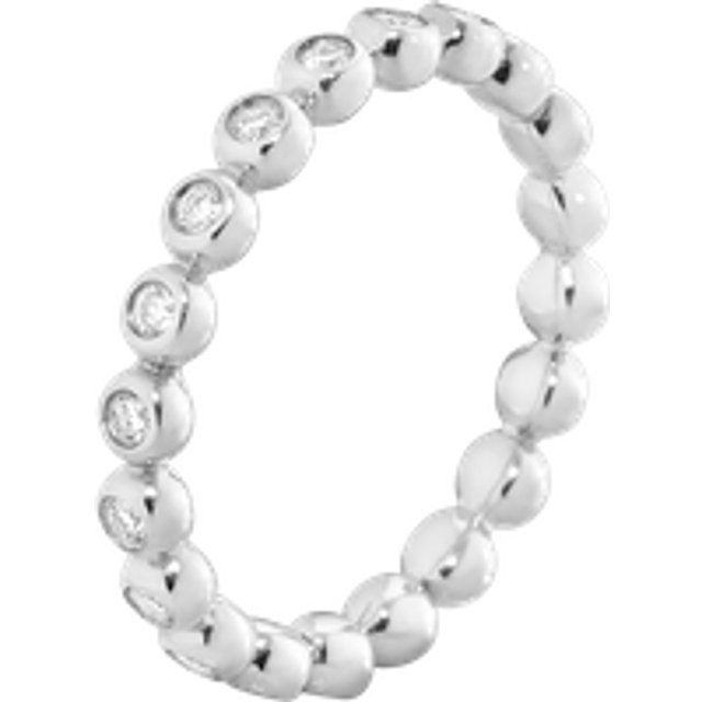 Georg Jensen Aurora 18ct White Gold 0.28ct Diamond Eternity Ring