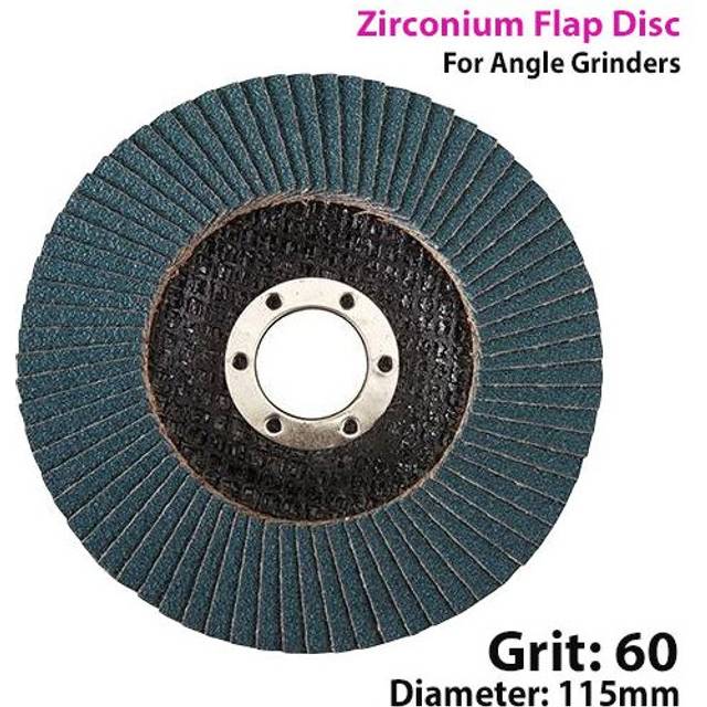 115mm 60 Grit Zirconium Flap Disc For Angle Grinder Grinding Metal