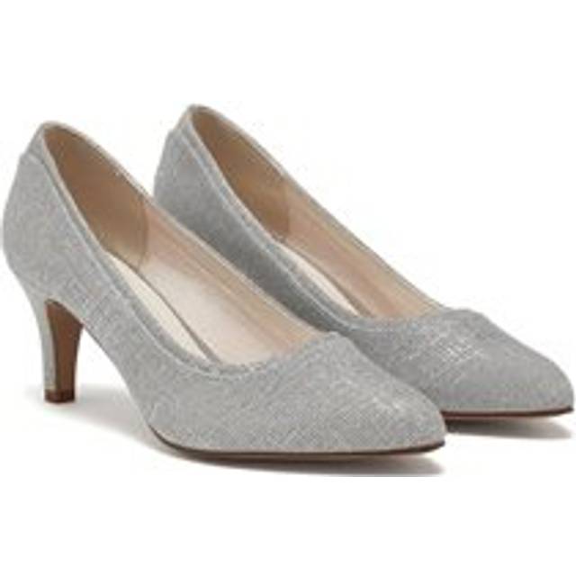 Rainbow Club Jara Wide Fit Court Shoe Silver Metallic