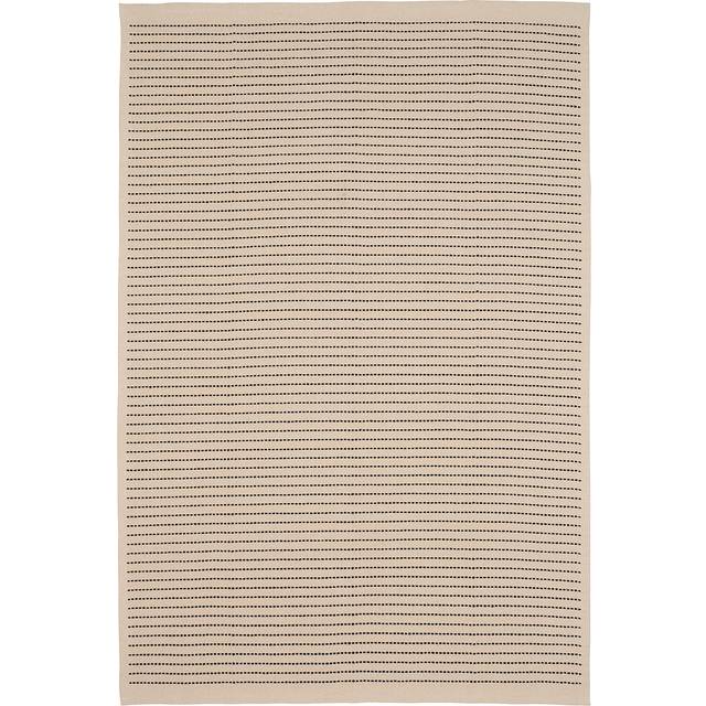 STARREKLINTE matta, slätvävd, natur/svart, 120x180 cm