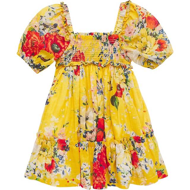 Zimmermann Kids Alight floral cotton gauze dress - yellow (Y 2)