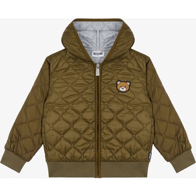 Moschino Kids Teddy Bear quilted jacket