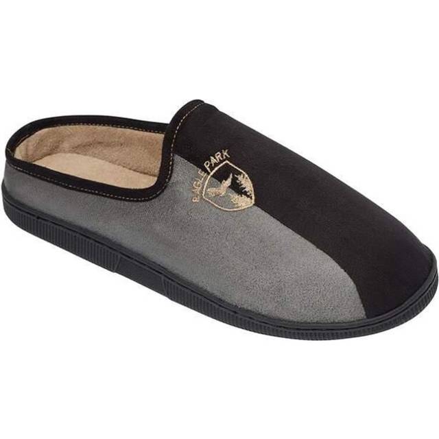 Faux Suede Slippers - Grey - 7.5
