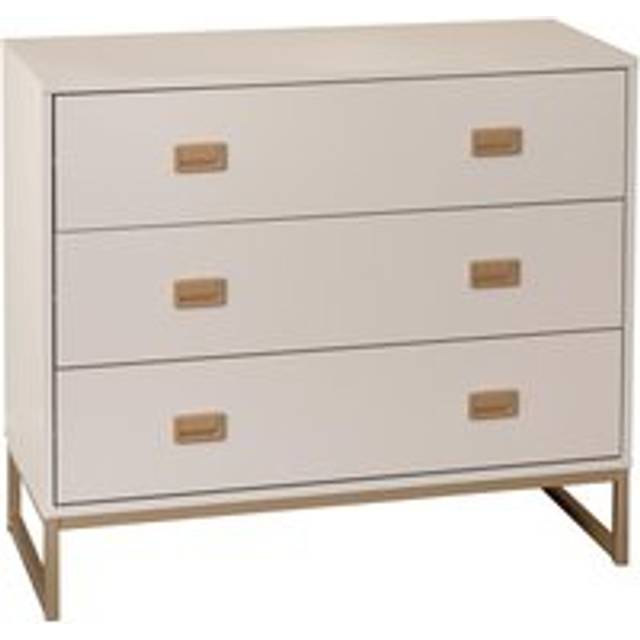 Large 3 Drawer Chest of Drawers - Elle Stone Range Material: Furniture/Furniture Ranges/Elle Range/Elle Stone Range