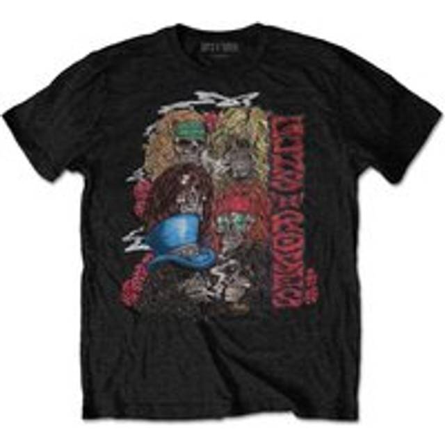 (XL, Black) Guns N Roses Unisex Adult Stacked Skulls T-Shirt