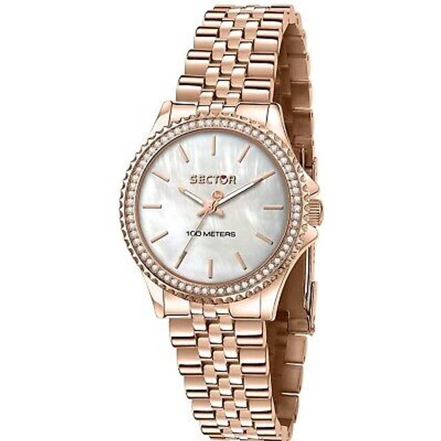 Rosegold Quartz Watch with White Dial