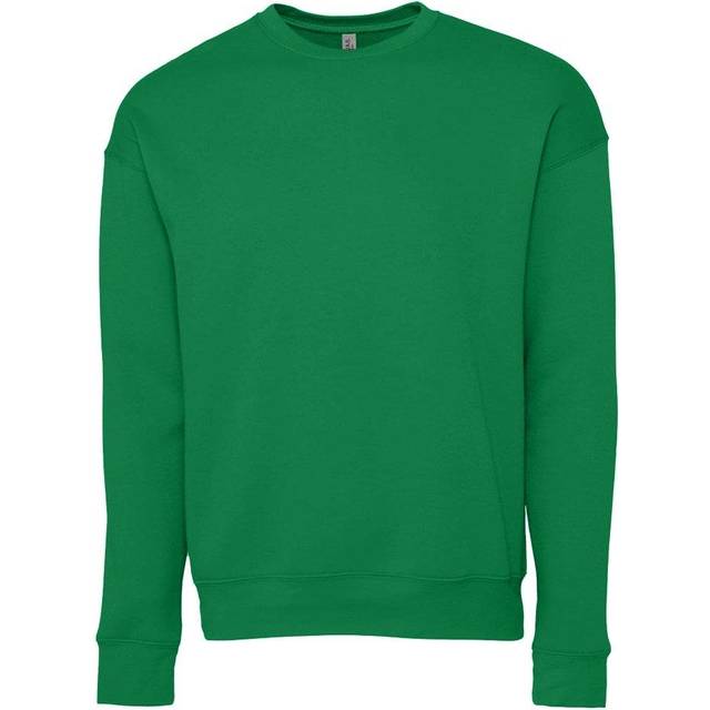 (L, Kelly Green) Bella + Canvas Adults Unisex Drop Shoulder Sweatshirt