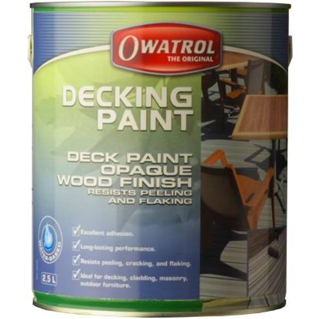 Owatrol Decking Paint - Light Grey - 1 Litre
