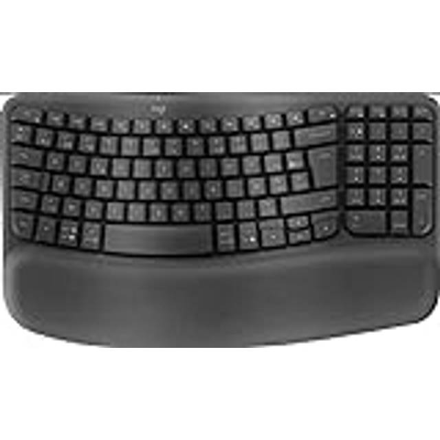 Logitech Köp Wave Keys in Grafitgrå, Belge (Azerty)