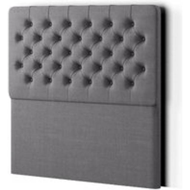 Eleganza Winchester Double Grey Linen Floor Standing Headboard