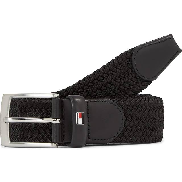 Tommy Hilfiger Adan Braided Belt, Black