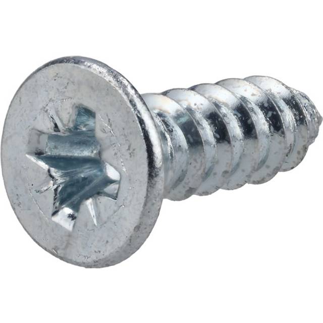 R-TECH 337116 Pozi Countersunk Self-Tapping Screws No.4 3/8in 9.5m...