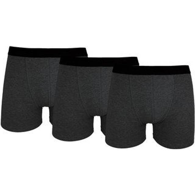 Herrboxer 3-Pack Mörkgrå M