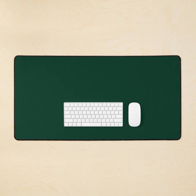 Desk Mat Ultra Deep Emerald Green - Lowest Price On Site Large Gaming Mouse Pad 35x16 inch