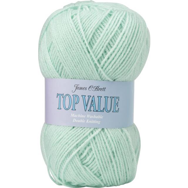 (8413 (Mint Green)) James Brett Top Value DK Acrylic Knitting Yarn 100g