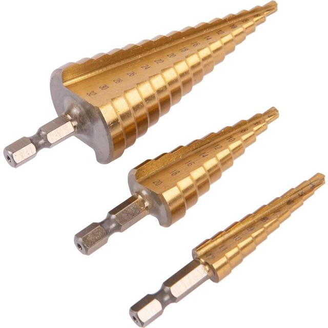 Pro User 3Pc Step Drill Set - Titanium Coated