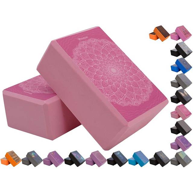 (Design 17) RDX Yoga Block NonSlip High Density Eva Foam Brick