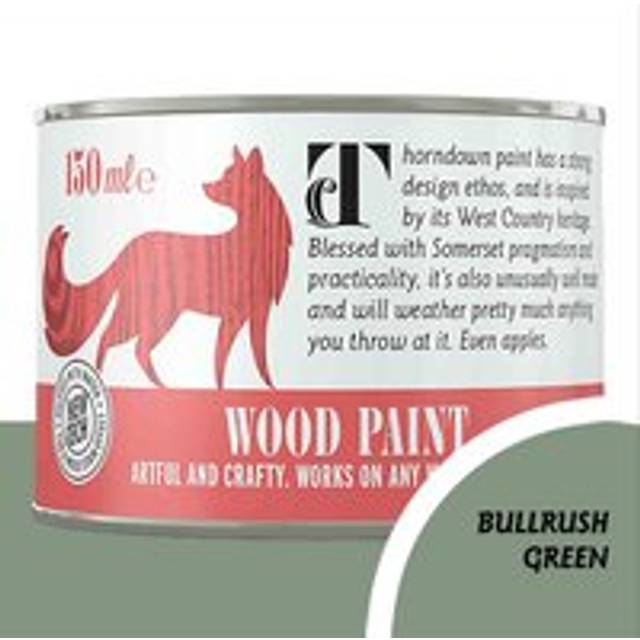 Thorndown Wood Paint 150ml - Bullrush Green, Green