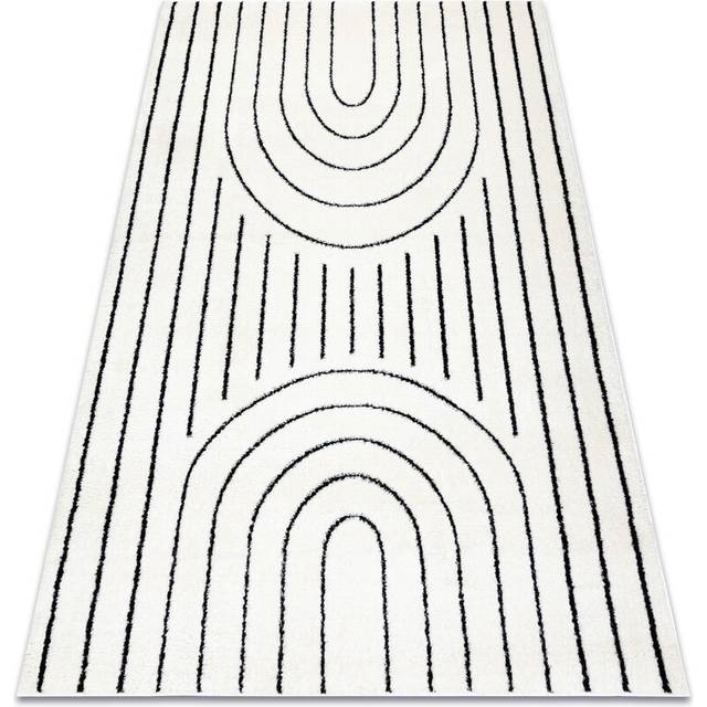Rugsx - Carpet mode 8494 geometric cream / black beige 120x170 cm