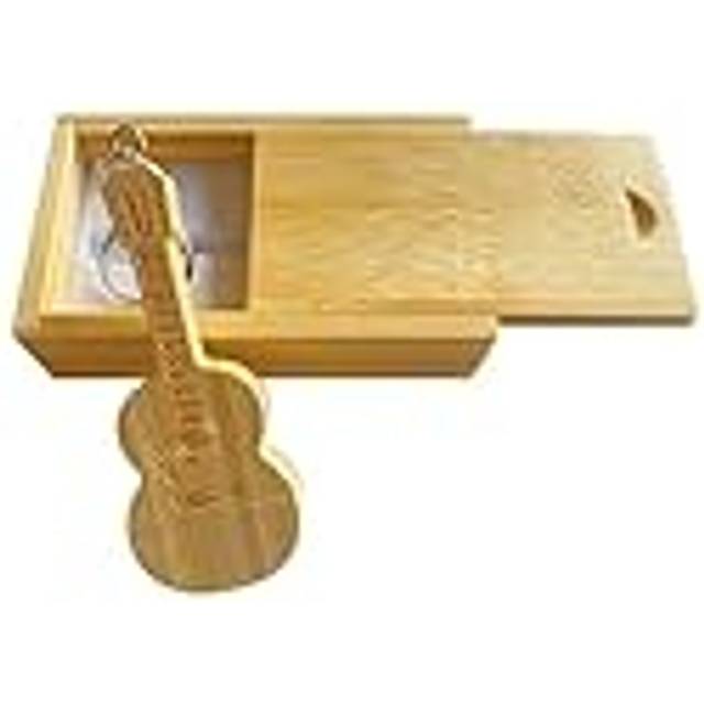 Maple Wood Guitar Shape USB Flash Drive 2.0/16GB Bamboo Wood