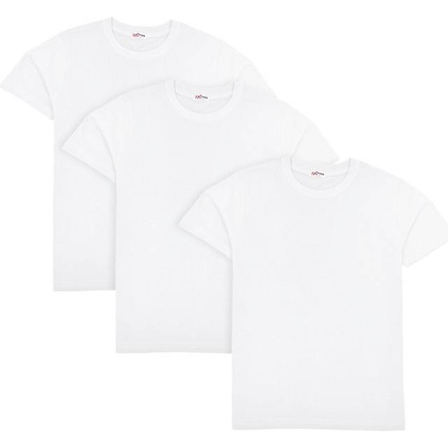 (3-4 Years, White) Boys Girls Pack Of 3 PE School Plain T Shirts