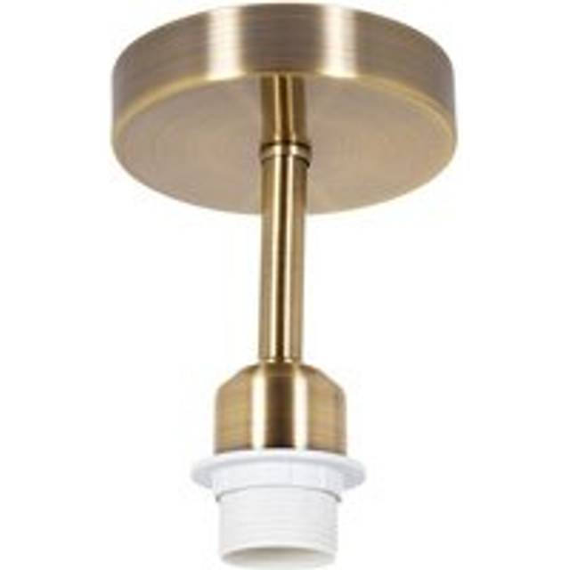 Metal Ceiling Light Fitting for Industrial Style Light Bulbs - Metallic Gold - One Size