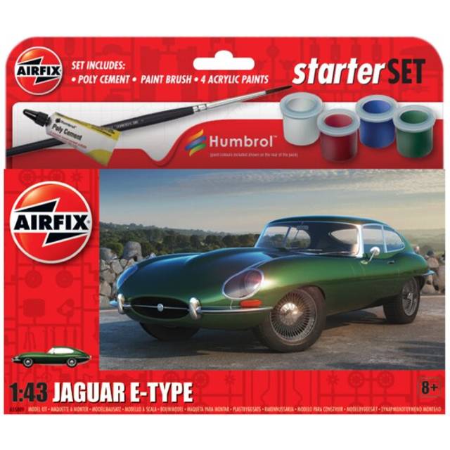 Airfix Small Starter Set Jaguar E-Type  1:43 Scale