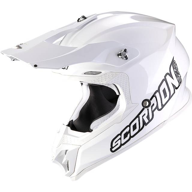 Scorpion VX-16 Evo Air Solid, motocross helmet , color: White , size: S