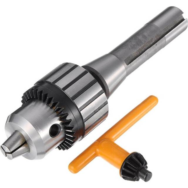 Heavy Duty Lathe Drill Chuck 13mm Capacity with Shank Precision Integrated with Key Whrench