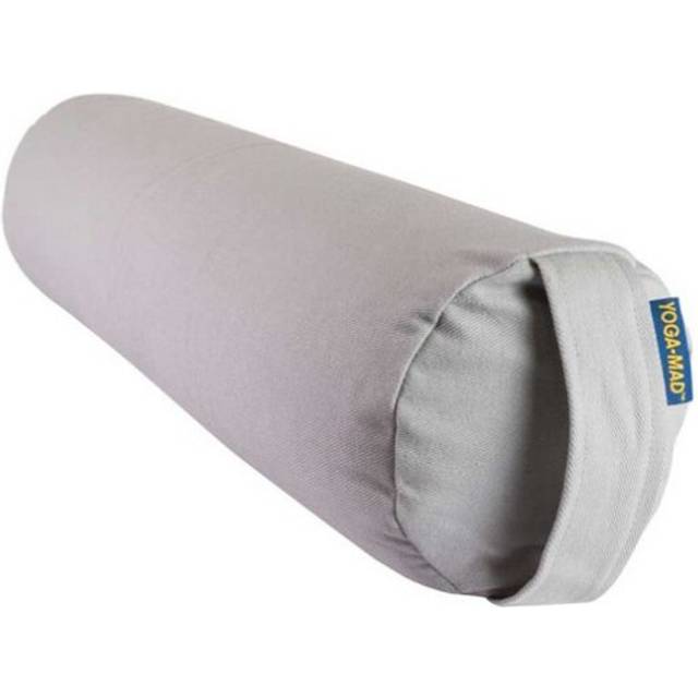 (One Size, Grey) Yoga-Mad Buckwheat Mini Yoga Bolster