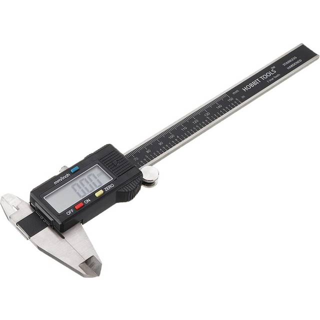 (Black) 0-150mm Stainless Steel Electronic Digital Caliper LCD Vernier Caliper Gauge Micrometer Measuring Tool
