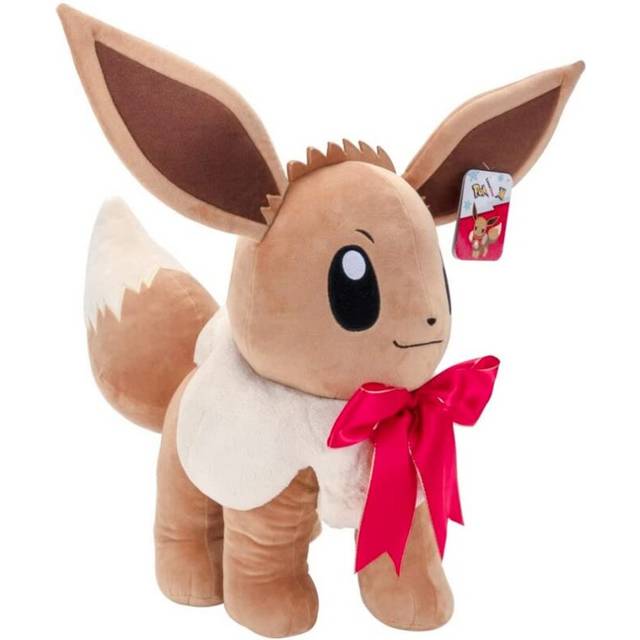 Pokemon Eevee 24 Plush Toy gameStop Exclusive christmas Limited Edition Pokemon Plush Stuffed Toy Eevee Stuffed Toy Eevee Plush Toy for Kids Brown