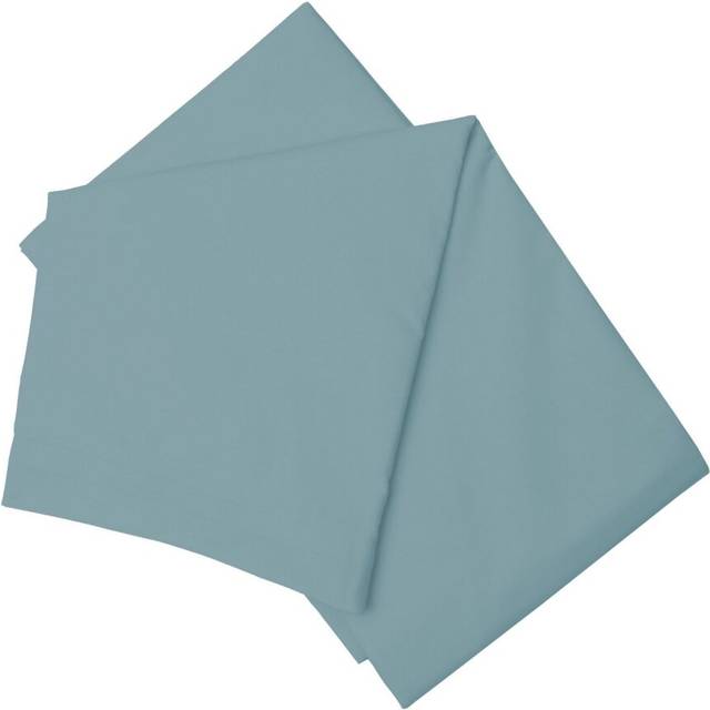 (Single, Teal) Belledorm Easycare Percale Flat Sheet
