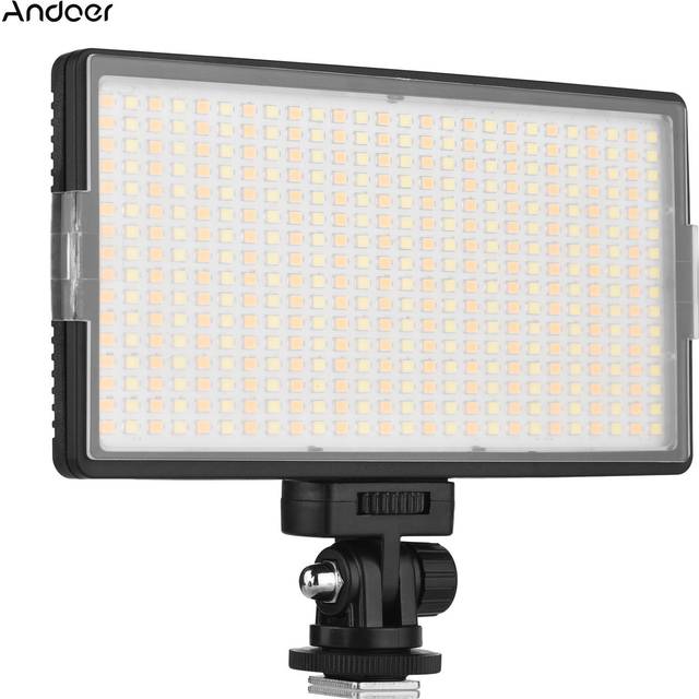 Andoer LED-416 LED Video Light Professional On-Camera Photography Light Panel 416PCS Bright Light black