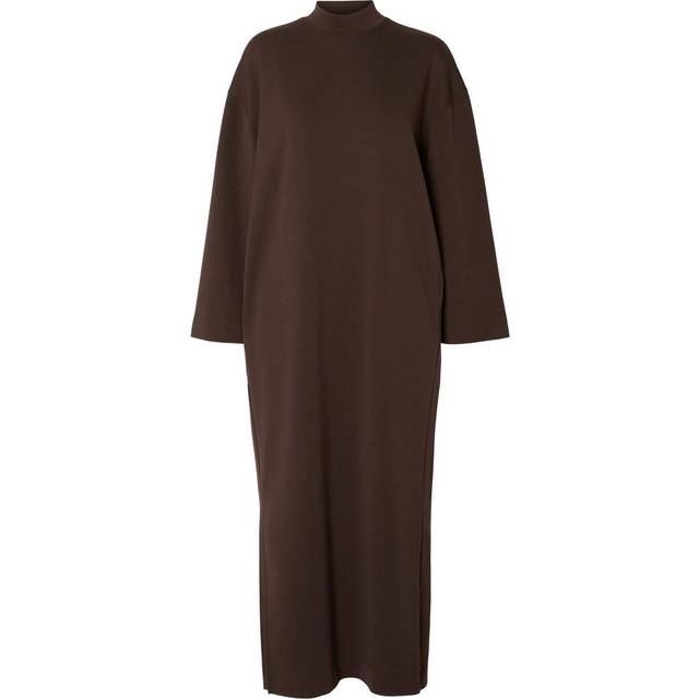 Selected Femme Slfjane LS Ankle Dress Dam Maxiklänningar Stl. S - Från Magasin - Java (S)